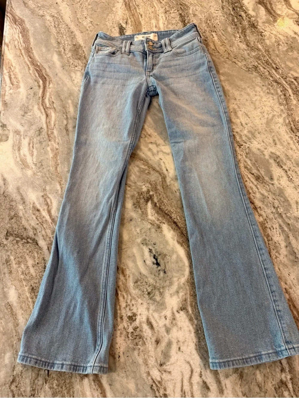 Hollister Light Blue Low Rise Boot Cut Women's Jeans Size 00 W24